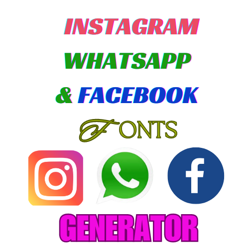 Instagram & WhatsApp Fonts Generator tool